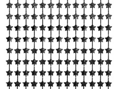 Cortina Stars negru metalic - 100 x 200 cm