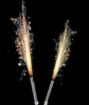 Fântână de tort aurie - 25 cm - 12 buc.