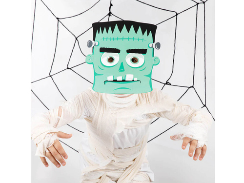 Măști de hârtie Monsters pentru Halloween - 6 buc.