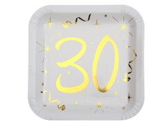 Farfurii a 30-a aniversare - 23 cm - 10 buc.