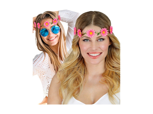 Bentiță cu flori roz