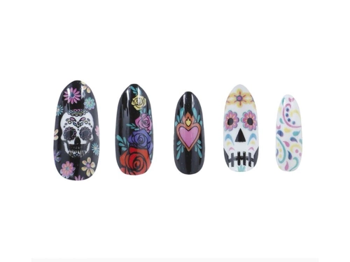 Unghii artificiale Craniu mexican - 10 buc.