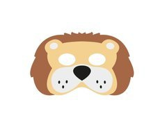 Mască leu din fetru - 1 buc.