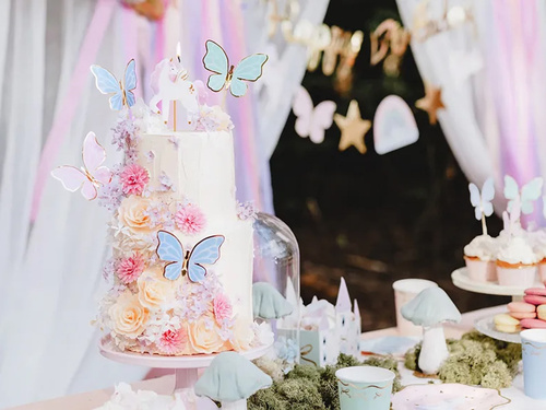 Lumânare aniversară unicorn - 9 cm - 1 buc.