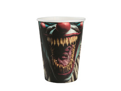 Pahare Halloween Clown Killer - 270 ml - 10 buc.