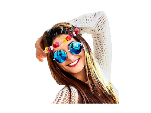 Bentiță cu flori multicolore