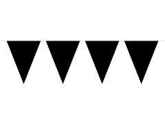 Banner cu steaguri negre - 10 m - 1 buc.