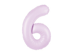 Balon folie liliac numărul 6 - 100 cm - 1 buc.