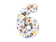 Balon de folie cu numărul Patrulei Psi - 6 - 26" - 1 buc.