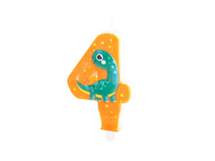 Numeral lumânare dinozauri - 4 - patru