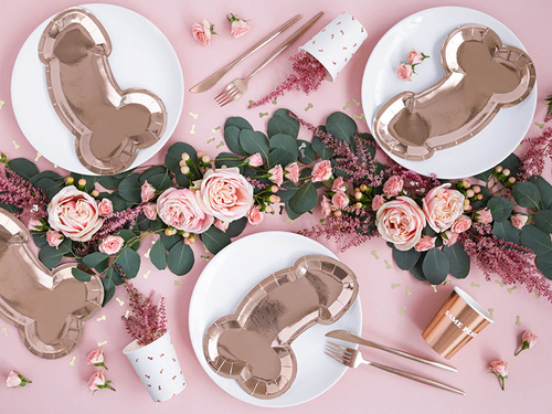 Aceleași penisuri pentru totdeauna plăci de aur roz - 26,5 cm - 6 buc.