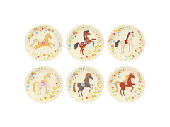 Farfurii de hârtie Cai - 18 cm - 6 buc.