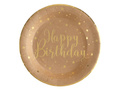 Farfurii kraft Happy Birthday - 22,5 cm - 10 buc.