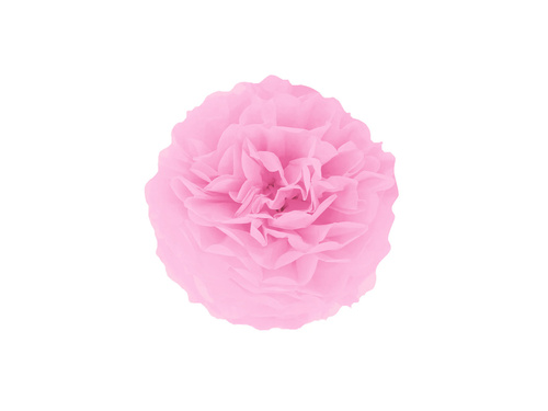 Decorațiuni florale suspendate pom pom - roz deschis - 25 cm - 1 buc.