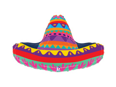Balon de folie mexican Sombrero - 81x50 cm - 1 buc.