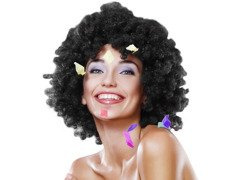 Peruca Mega afro negru - 1 buc.