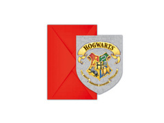 Invitații aniversare Harry Potter - 6 buc.