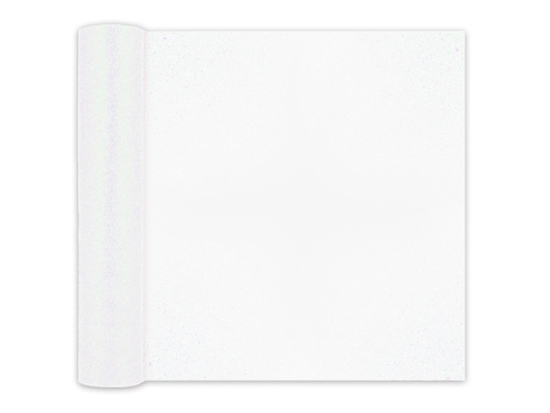 Tul alb cu sclipici - 30 cm x 9 metri - 1 buc.