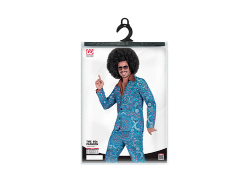 Costum hippie din anii 1960. - mandala albastră