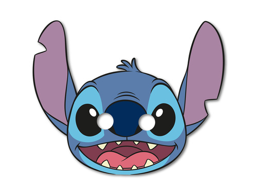 Măști aniversare Stitch - 6 buc.