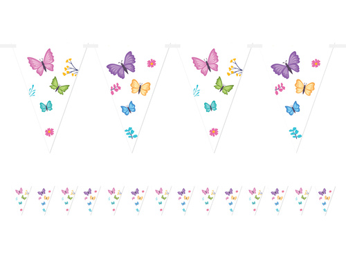 Fluture steag banner - 5 m