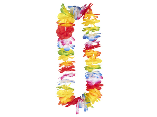 Colier multicolor cu ghirlandă hawaiiană - 1 buc.