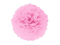 Decorațiuni florale suspendate pom pom - roz deschis - 35 cm - 1 buc.