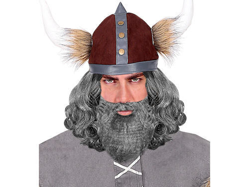 Barbă cu mustață maro - 1 buc.