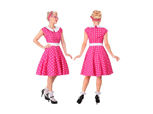 Tinuta Rock'n'Roll din anii '50. Roz aprins