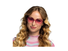 Ochelari de petrecere în inimi roz