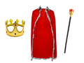 Costum de rege pentru adulți - lung - 115 cm