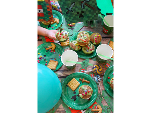 Pahare de ziua de naștere Pixels - 250 ml - 6 buc.