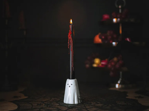 Lanternă fantomă Halloween - 8 cm - 6 buc.