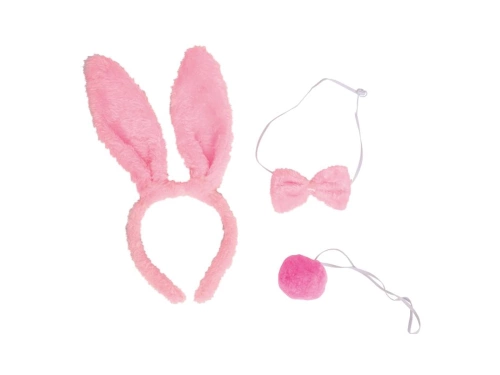 Set iepuraș Playboy roz - 3 elemente
