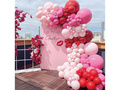 Set de baloane pentru ghirlanda de baloane roz și roșu - 80 buc.
