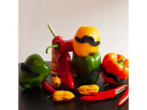 Mustață autoadezivă - negru - 5 buc.