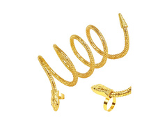 Brățară-anel din aur cu șarpe