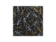 Șervețele de Halloween cu schelet - 33 cm - 10 buc.