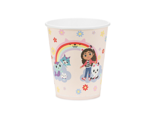 Pahare de hârtie Gabi's Cat House - 250 ml - 6 buc.