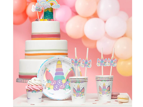 Cupe aniversare Unicorn - 266 ml - 6 buc.