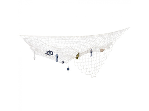 Decor cu plasă de pescuit suspendată - 300 x 300 cm - 1 buc.