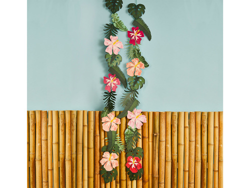 Ghirlandă agățătoare Flori tropicale - 250 cm - 2 buc.