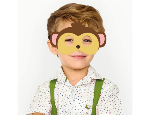 Mască maimuță din fetru - 1 buc.
