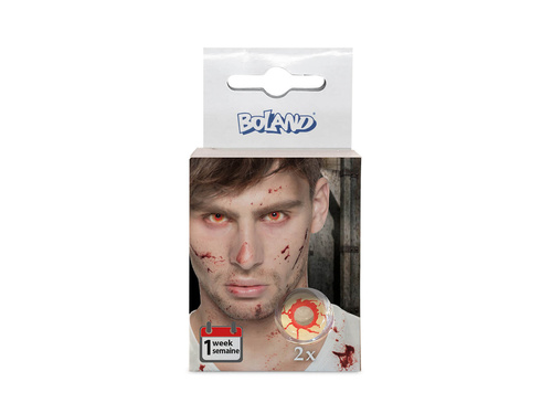 Lentile de contact pătate de sânge - 7 zile