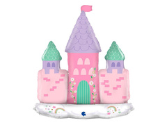 Prințesă Castel balon folie în picioare - 66x74x23 cm - 1 buc.
