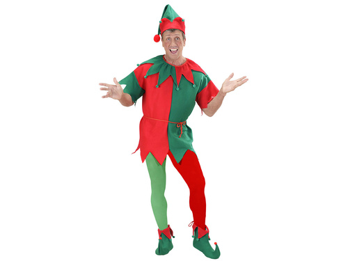Colanți elfa roșu-verde
