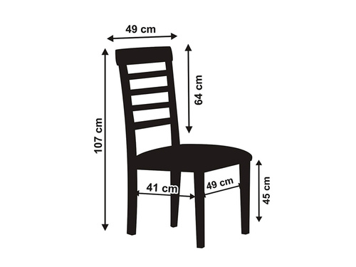 Husă de scaun din țesătură mată - 1 buc.