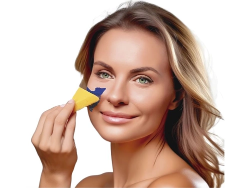 Vopsea de machiaj albastru marin cu burete - 9g - 1 buc.