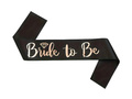 Eșarfă neagră cu inscripția "Mireasa să fie" - 1 buc.