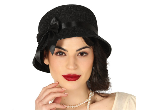Pălărie neagră cu arc - 1 buc.